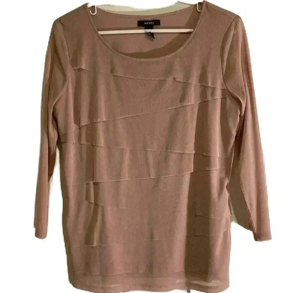 Alfani Tops - Alfani Women’s Nylon Sheer Blouse Top Lined Mauve/Lt. Purple Sz. M